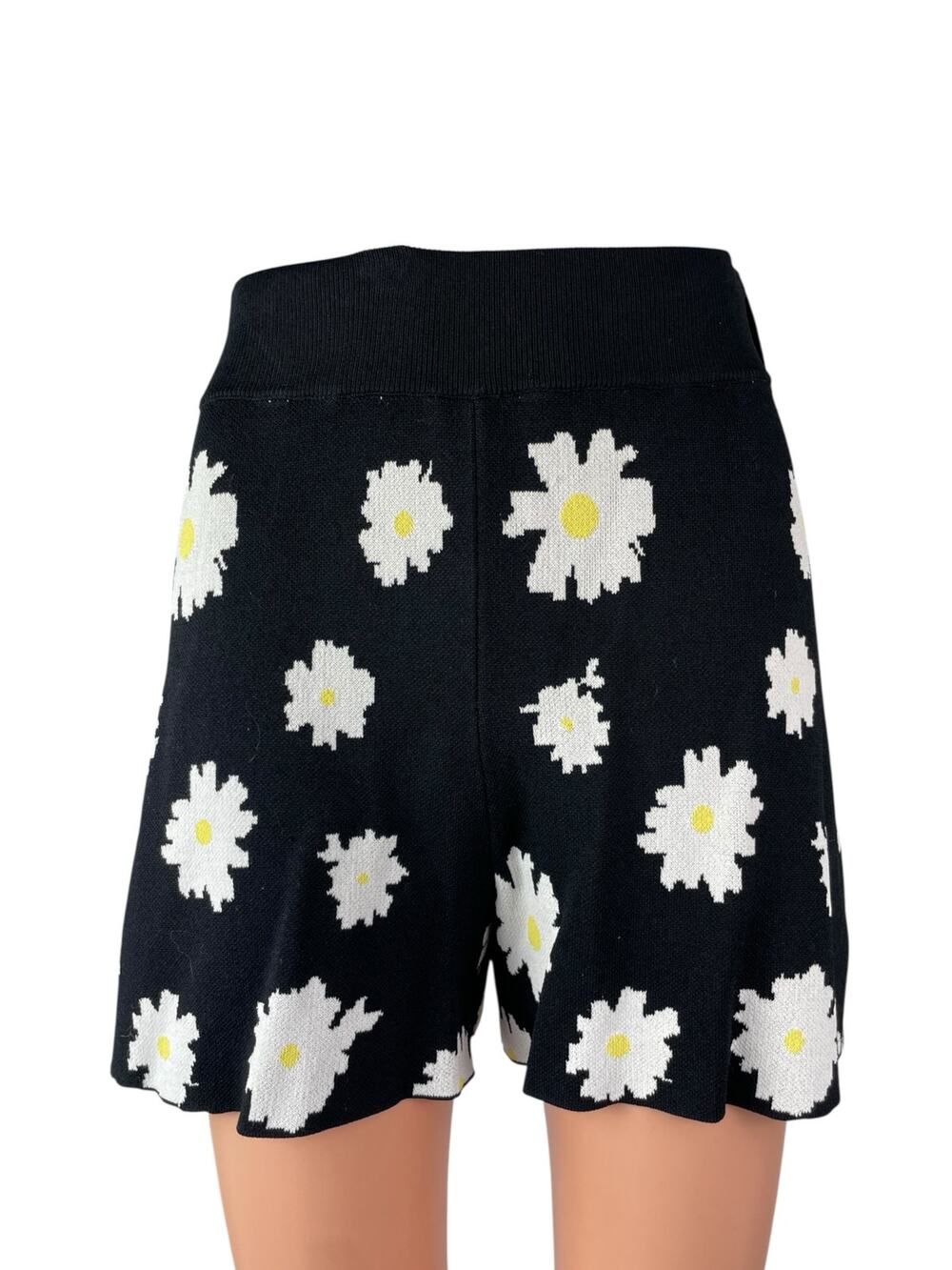Maje Isseca Women's Black Floral High Rise Elastic Waist Casual Lounge Shorts 1